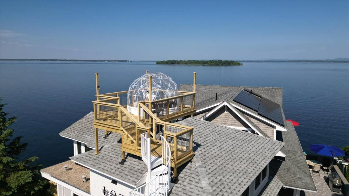 Loza House Adirondack Skydeck Unit Lake Front Plattsburgh Esterno foto